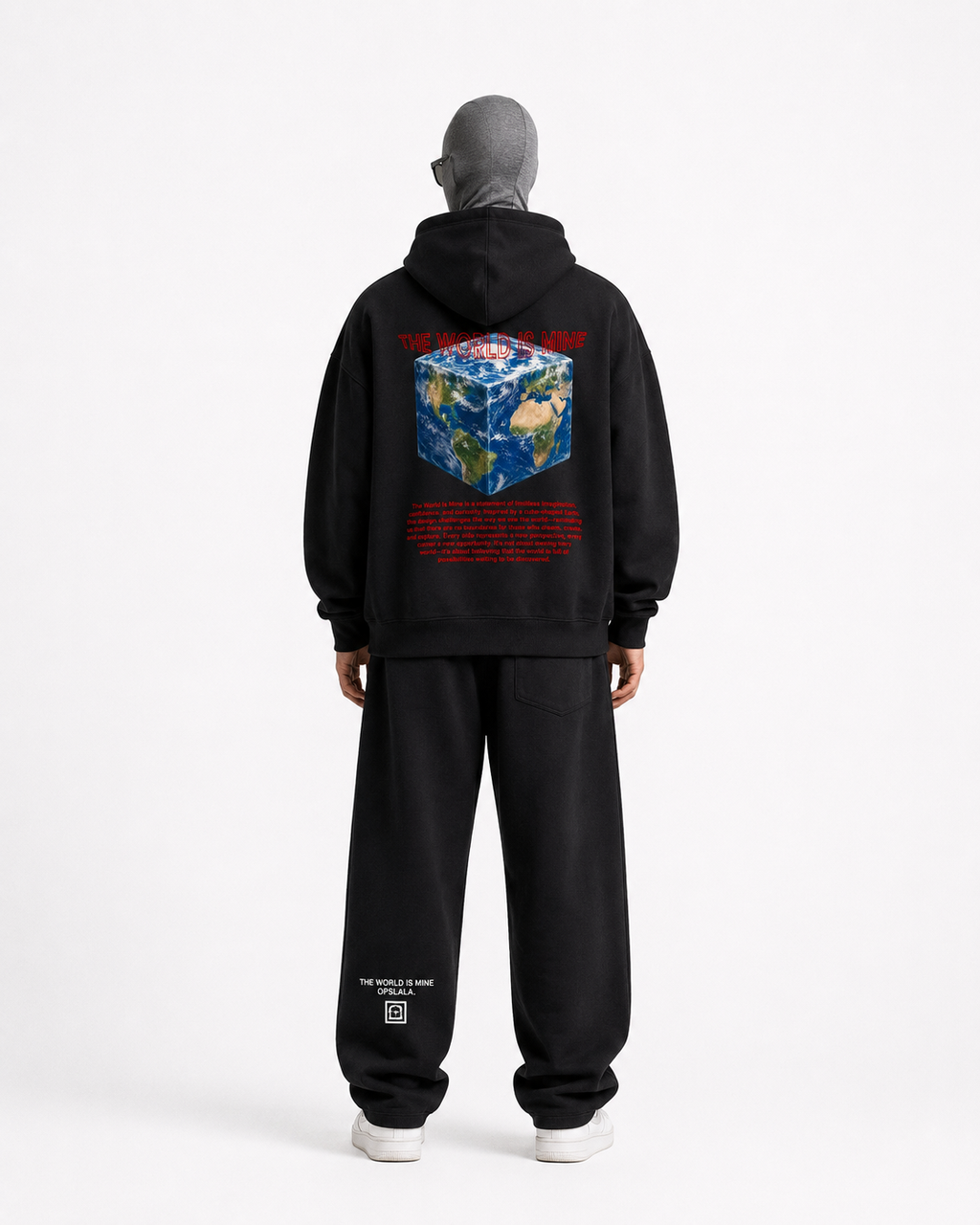 the world is mine / Oversize Fleeced Hoodie 1